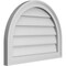 Ekena Millwork Round Top Surface Mount PVC Gable Vent w/ 2"W x 1-1/2"P Brickmould Frame, 24"W x 18"H GVPRT24X1802SN - alternate 3